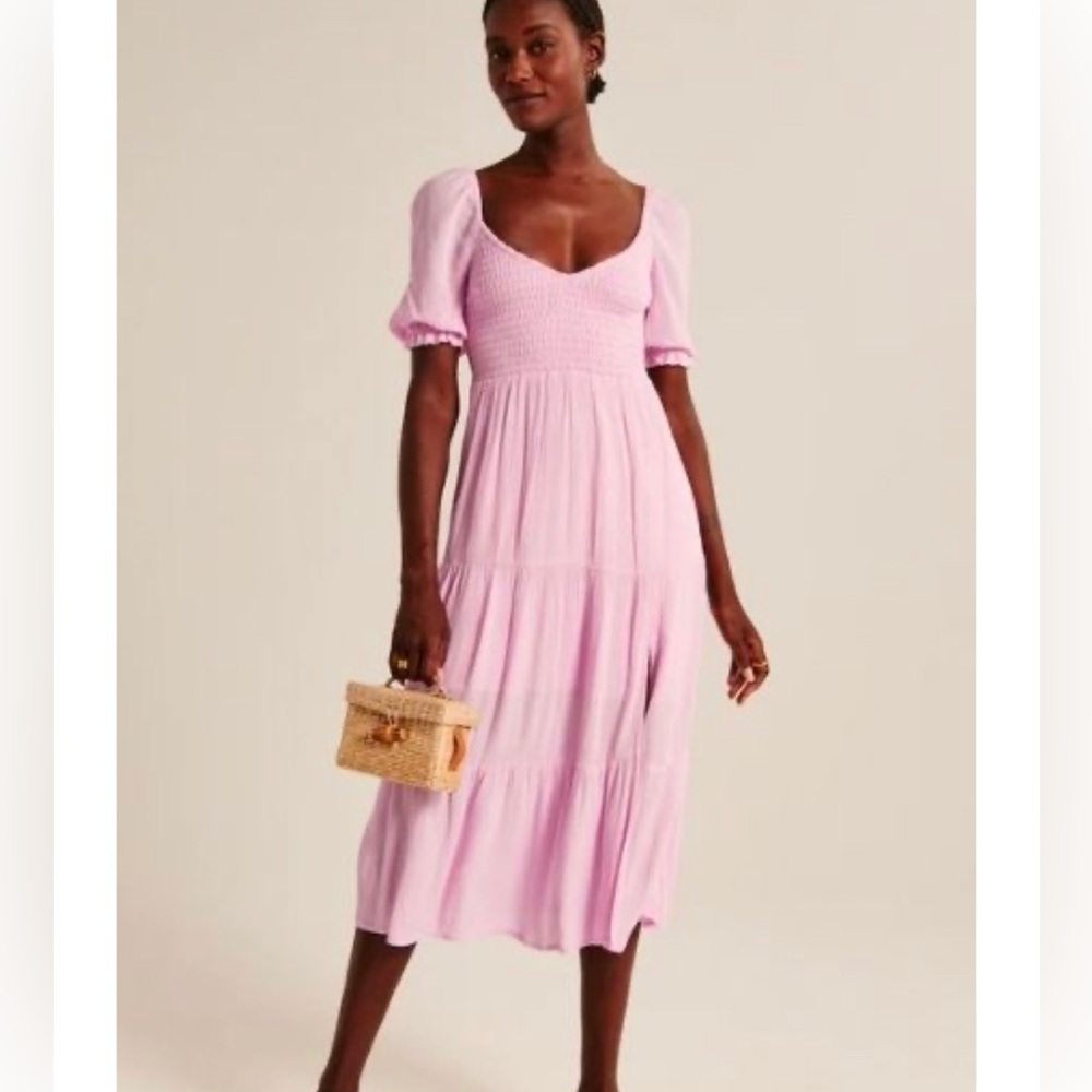 Abercromie midi dress with pockets and slit